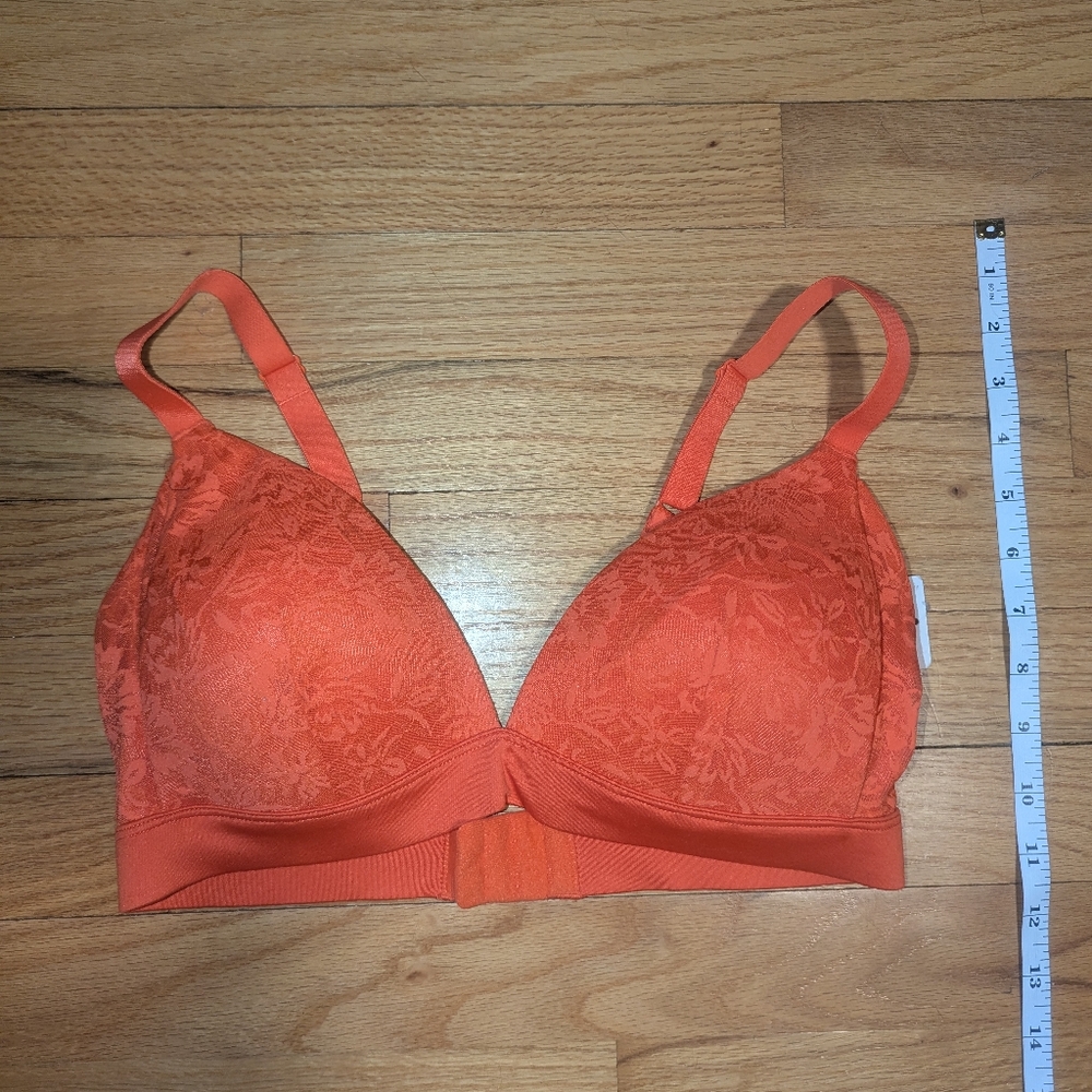 34C Orange Floral Auden Lightly Lined Wireless Bra